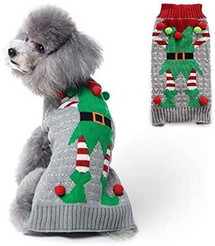 Świąteczny sweter dla psa, klasyczna, brzydka sukienka dla małego i średniego psa, rozmiar S - Other