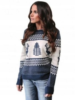 Świąteczny Sweter-Ek Damski Z Reniferem Dla Niej - Inna marka