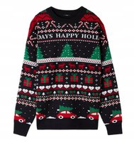 Świąteczny Sweter-Ek Z Długim Rękawem Bożonarodzeniowe Wzory Christmas M Inna marka