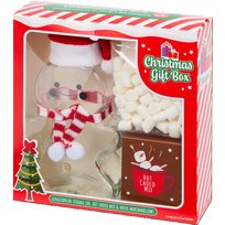 ŚWIĄTECZNY ZESTAW DO PRZYGOTOWANIA GORĄCEJ CZEKOLADY Z MARSHMALLOWS