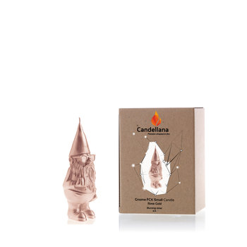 Świeca Candellana Gnome FCK Śmall Rose Gold - YouArtMe sp. z o.o.