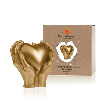 Świeca Candellana Hand Love Edition Classic Gold - YouArtMe sp. z o.o.