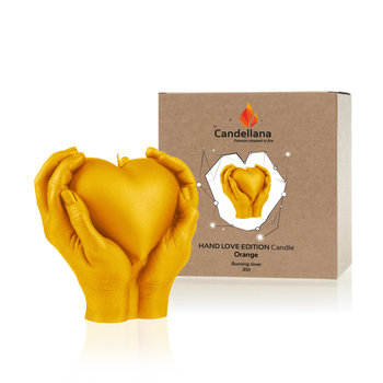 Świeca Candellana Hand Love Edition Orange - YouArtMe sp. z o.o.