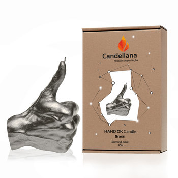 Świeca Candellana Hand OK Universal, Brass - YouArtMe sp. z o.o.