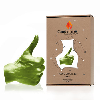 Świeca Candellana Hand OK Universal, Lime - YouArtMe sp. z o.o.