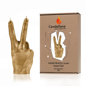 Świeca Candellana Hand PEACE Universal, Classic Gold - YouArtMe sp. z o.o.