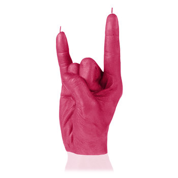 Świeca Candellana Hand RCK Universal, Dark Pink - YouArtMe sp. z o.o.