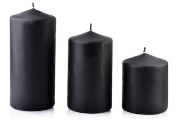 Świeca Classic Candles Walec Mały 8Xh10Cm Czarna - Mondex