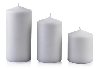 Świeca Classic Candles Walec Mały 8Xh10Cm Szara - Mondex