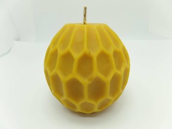 Świeca kula z plastra miodu z wosku pszczelego - Maxim
