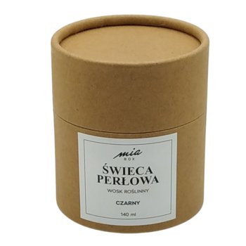 Świeca perłowa 140 ml  wosk roślinny, czarny - Inna marka