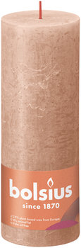 Świeca rustykalna Bolsius Rustic Shine Kremowy Karmel 85h 19cm - Bolsius