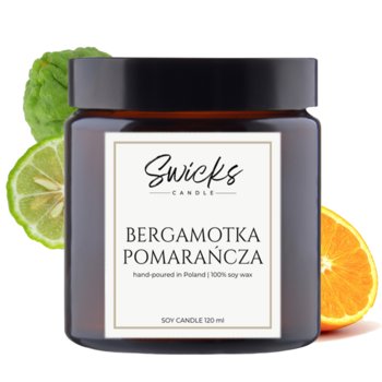 Świeca sojowa BERGAMOTKA POMARAŃCZA 120 ml - Swicks