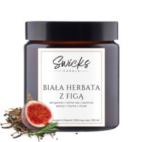 Świeca sojowa Biała Herbata z Figą 120 ml zapachowa świeczka