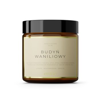 Świeca Sojowa Budyń Waniliowy - 100Ml - Emho - EMHO