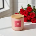 Świeca sojowa MIŁOŚĆ 250 ml – walentynkowa świeca zapachowa, drewniany knot, limitowana edycja, prezent na Walentynki&nbsp;-&nbsp;Naturalna Świeca