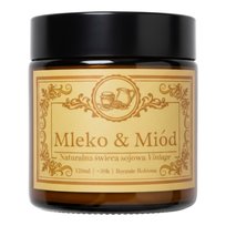 Świeca Sojowa MLEKO & MIÓD Kolekcja VINTAGE 120ml LUCSOY