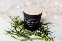 ŚWIECA SOJOWA NATURALNA 180 AROMMA + WIECZKO FRESH CUT GRASS - ŚCIĘTA TRAWA