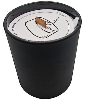 Świeca Sojowa naturalna ręcznie robiona czarny matt 230 ml Piżmo - Knot i Wosk