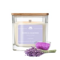 Świeca sojowa o zapachu LAWENDA 205g - BIG NATURE CANDLE