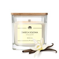 Świeca sojowa o zapachu WANILIA 205g - BIG NATURE CANDLE