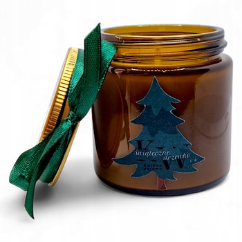 Świeca Sojowa ręcznie wykonana święta prezent zapach Świąteczne Drzewko - Knot i Wosk