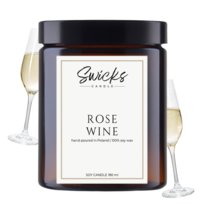 Świeca sojowa ROSE WINE 180 ml