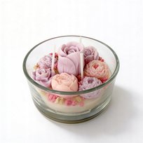 Świeca sojowa w szkle Róże i Peonie Paris 220g
