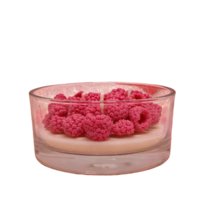 Świeca sojowa w szkle Serce z malin Malinowe Serce zapachowa Paris 192g