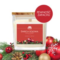 Świeca sojowa ZAPACH ŚWIĄT 205g - BIG NATURE CANDLE