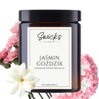 Świeca sojowa zapachowa JAŚMIN GOŹDZIK 180 ml