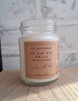 Świeca Sojowa Zapachowa La Vie Est Belle 143ml 27h - PC_soycandles