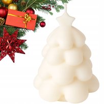 Świeca świąteczna choinka dekoracyjna sojowa dekoracja na święta PREZENT