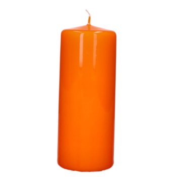Świeca świeczka klubowa pomarańczowa lakierowana 15cm - Adpal