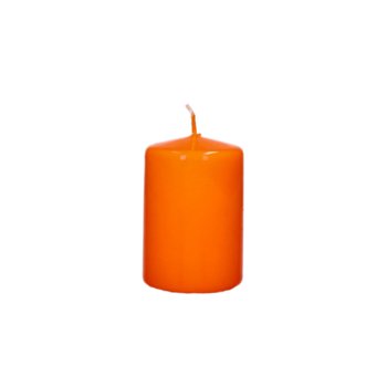Świeca świeczka klubowa pomarańczowa lakierowana 9cm - Adpal