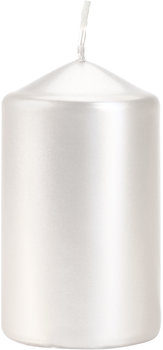 Świeca Walec 60/100 Perłowa Biała. Bispol - BISPOL