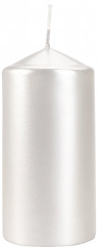 Świeca Walec 60/120 Perłowa Biała. Bispol - BISPOL