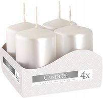Świeca wotywna BISPOL 7H 6CM SW40/60 BIAŁA PERŁA 4szt.
