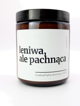 Świeca z napisem – dla leniwych, śmieszna i pachnąca, prezent sojowy, eko - Awaja