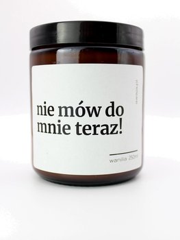 Świeca z napisem – święty spokój, prezent dla mamy, zapachowa, sojowa - Awaja