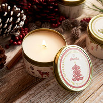 Świeca zapachowa BILLY Apple Cinnamon 8x8x5 cm HOMLA