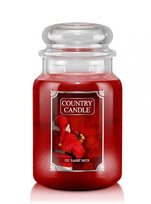 Świeca zapachowa COUNTRY CANDLE Ol' Saint Nick, duży słoik, 680 g, 2 knoty