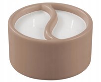 Świeca zapachowa drewno sandałowe i ambra/bergamota Livarno 12,5x6,8cm BRĄZ