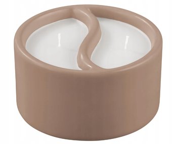 Świeca zapachowa drewno sandałowe i ambra/bergamota Livarno 12,5x6,8cm BRĄZ - Inna marka