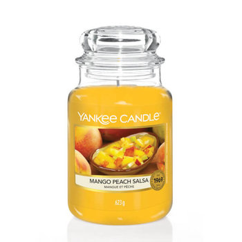 Świeca zapachowa, duży słój YANKEE CANDLE Mango Peach Salsa, 623 g - Yankee Candle