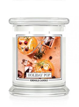 Świeca zapachowa Kringle Candle Holiday Pop, średni, klasyczny słoik, 411 g, z 2 knotami - Kringle Candle