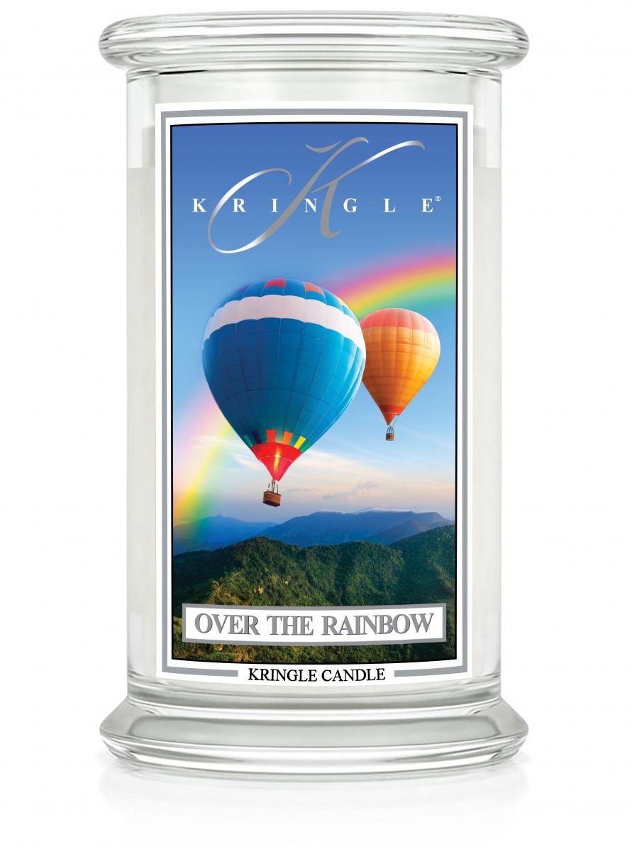Świeca zapachowa KRINGLE CANDLE Over the Rainbow, duży słoik, 623g