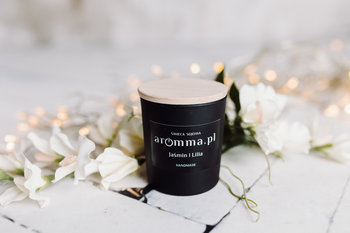 Świeca zapachowa sojowa Jaśmin i Lilia Aromma 180 ml - KWITNĄCY INTENSYWNY JAŚMIN - Aromma