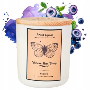 ŚWIECA ZAPACHOWA sojowa naturalna z knotem w szkle na prezent 200 ml - inna (Inny)