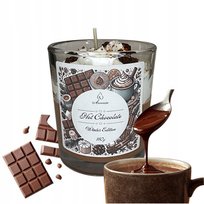 Świeca Zapachowa Sojowa Świeczka GORĄCA CZEKOLADA w szkle - Piękny Zapach